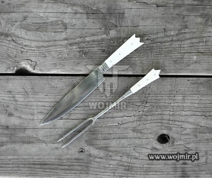 medieval cutlery with bone handle średniowieczne sztućce z kościaną rękojescią