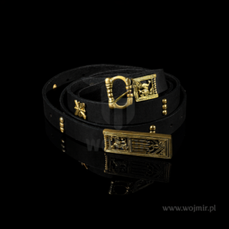 pas sredniowieczny czarny typ 7 kotki medieval black belt type 7