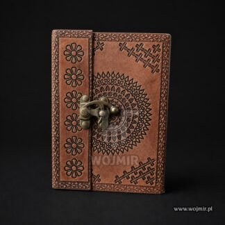 Leather Journal with Mandala – Type 24 pamiętnik z mandalą