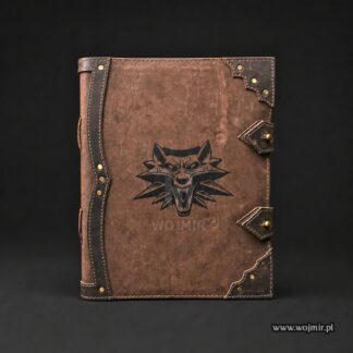 wolf leather journal skórzany notes z wilkiem 1